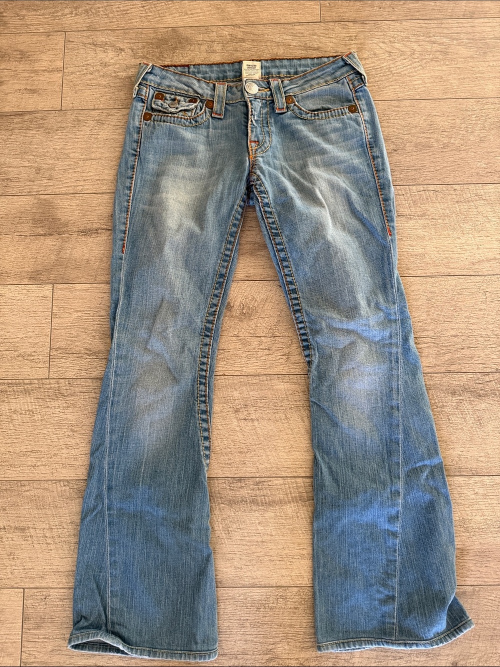 True Religion Light Blue Flare Jeans